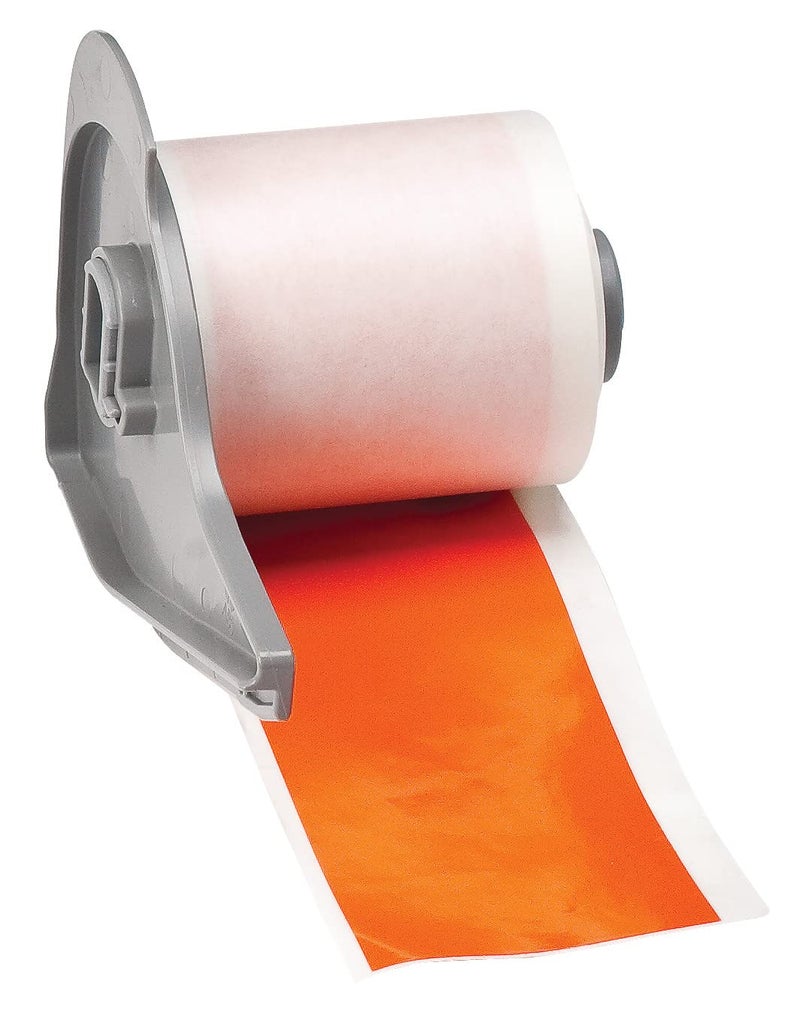 Brady All Weather Permanent Adhesive Vinyl Label Tape for M710 and BMP71 Printers - 2" x 50', Orange. M7C-2000-595-OR - Image 1